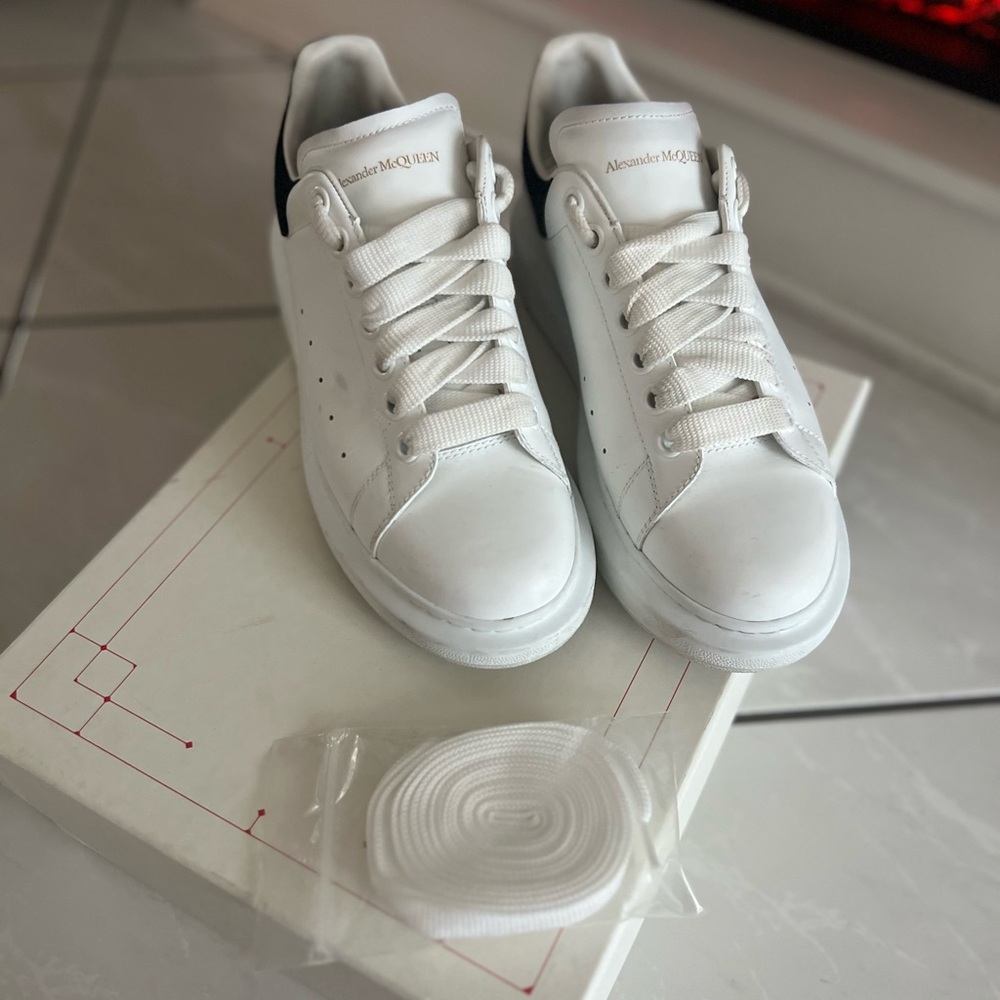 Alexander McQueen White and Black Sneakers